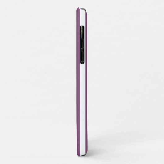 Mauve en witte snoepjes strepen Case-Mate iPhone case (Achterkant/links)