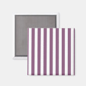 Mauve en witte snoepjes strepen magneet (Voorkant / Achterkant)