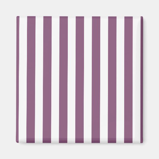 Mauve en witte snoepjes strepen magneet (Voorkant)