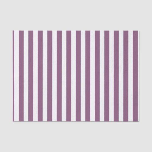 Mauve en witte snoepjes strepen tissuepapier (Voorkant)