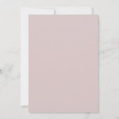 Mauve Ethische Lente Bruiloft Kaart (Achterkant)