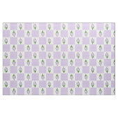 Mauve Faux Patchwork Sweet Violets Fabric Stof (Fat Quarter)