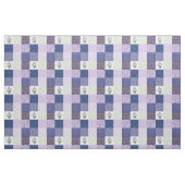 Mauve Faux Patchwork Sweet Viooltjes Stof (Fat Quarter)