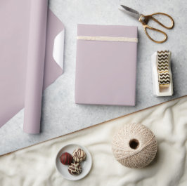 Mauve Finery Paarse effen kleur Cadeaupapier
