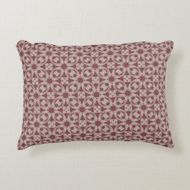  Mauve Floral Accent Pillow Kussen