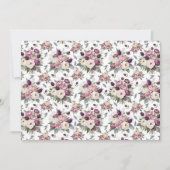 Mauve Floral Botanical Note Card Notitiekaartje (Voorkant)