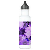 Mauve floral design waterfles  (Links)