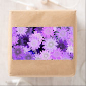 Mauve floral etiket (Insitu)