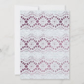 Mauve Floral Oma's Garden 80th Kaart (Achterkant)