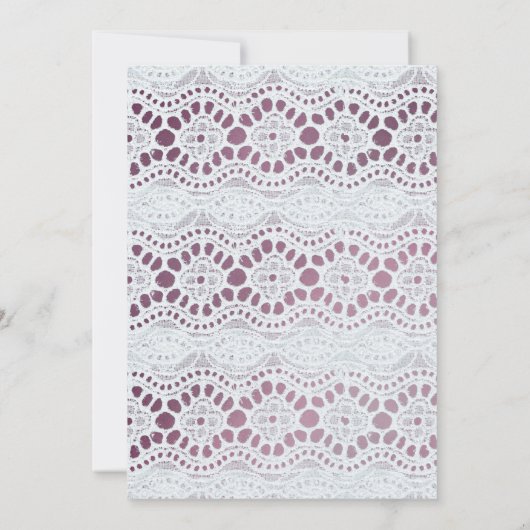 Mauve Floral Oma's Garden 80th Kaart (Achterkant)