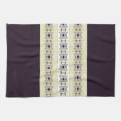 Mauve Floral ontworpen Theedoek (Horizontaal)