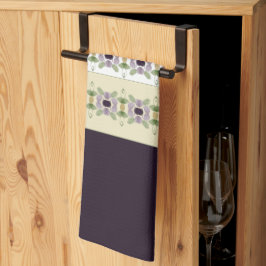 Mauve Floral ontworpen Theedoek