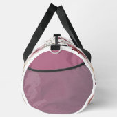 Mauve Floral Personalized Gym Duffel Bag Plunjezak (Rechts)