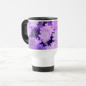 Mauve floral reisbeker (Voorkant links)
