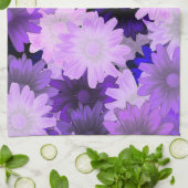 Mauve floral theedoek (Gevouwen)