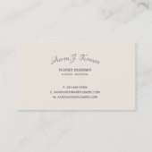 Mauve  Flowers Custom Visitekaartje v2 (Achterkant)