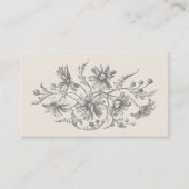 Mauve  Flowers Custom Visitekaartje v2 (Voorkant)