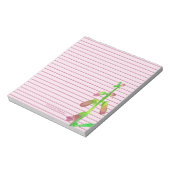 Mauve Foxglove Flower roze led Personated Notitieblok (Linkerzijde)