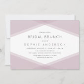 Mauve gelaagde geometrische donker Paarse bruids b Kaart (Voorkant)