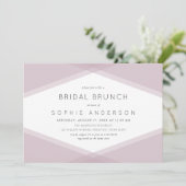 Mauve gelaagde geometrische donker Paarse bruids b Kaart (Staand voorkant)