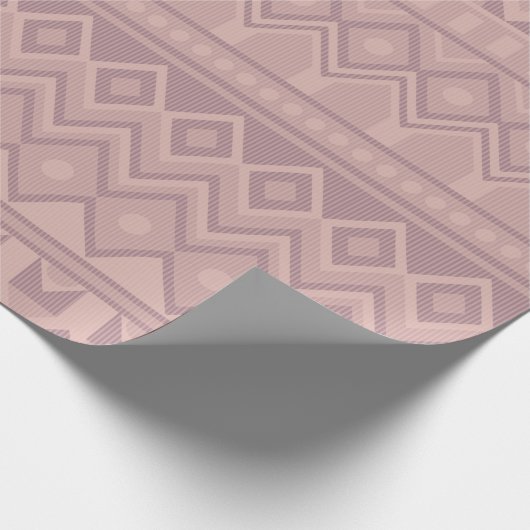 Mauve geo cadeaupapier (Hoek)