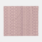 Mauve Geo Fleece Deken (Voorkant (Horizontaal))