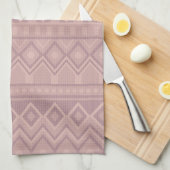 Mauve Geo Kitchen Towel Theedoek (Quarter Fold)