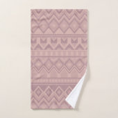 Mauve Geo Towel Bad Handdoek (Handdoek)