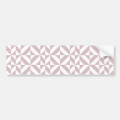 Mauve Geometric Deco Cube Patroon Bumpersticker (Voorkant)
