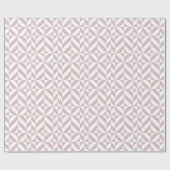 Mauve Geometric Deco Cube Patroon Cadeaupapier (Vlak)