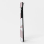 Mauve Geometric Deco Cube Patroon Case-Mate iPhone Case (Achterkant/links)