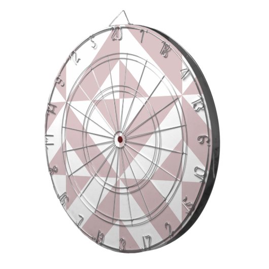 Mauve Geometric Deco Cube Patroon Dartbord (Voorkant Rechts)