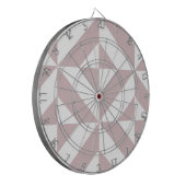 Mauve Geometric Deco Cube Patroon Dartbord (Voorkant Links)