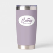 Mauve gestileerde bruiloft bruidsmeisje geïsoleerde drinkbeker (Voorkant)