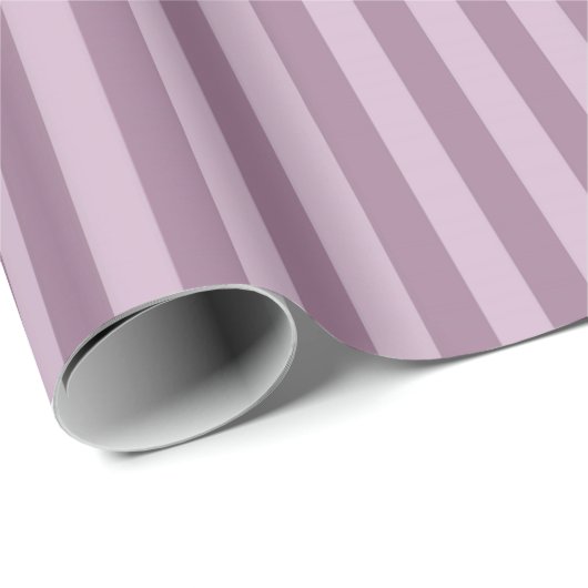 Mauve gestreept patroon cadeaupapier (Rol Hoek)