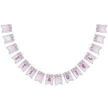 Mauve Girl is een Girl Baby shower Banner