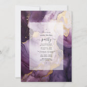 Mauve & Gold Onder het Zee Zeemeermin Verjaardagsf Kaart (Voorkant)