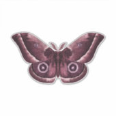 Mauve Gothic Moth Sticker (Voorkant)