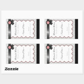 Mauve & Grey Damask Wedding Wine Bottle Labels (Vel)