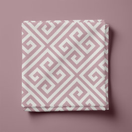 Mauve Griekse Sleutel Patroon Stof