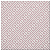 Mauve Griekse Sleutel Patroon Stof (Swatch)
