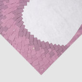 Mauve hartdraak op wit tissuepapier (Detail)