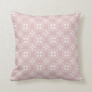 Mauve Heart Damask Kussen