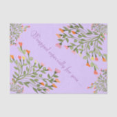 Mauve Heart Flower Tissuepapier (Voorkant)