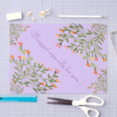 Mauve Heart Flower Tissuepapier (Craft)