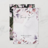 Mauve herfst gebladerte foto dank u kaart (Voorkant / Achterkant)