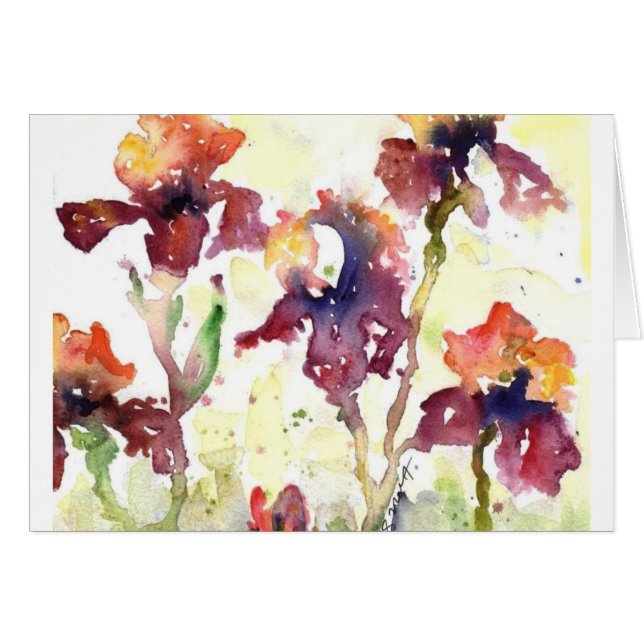 mauve irises (Voorkant Horizontaal)