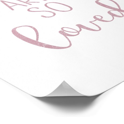 Mauve je bent zo geliefd poster (Hoek)