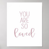 Mauve je bent zo geliefd poster (Voorkant)