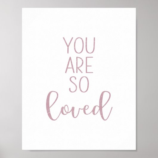 Mauve je bent zo geliefd poster (Voorkant)